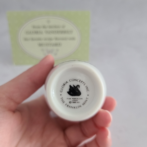 Vintage Franklin Mint Spice Jar - Gloria Concepts Inc - 1985- Mustard - Picture 5 of 5